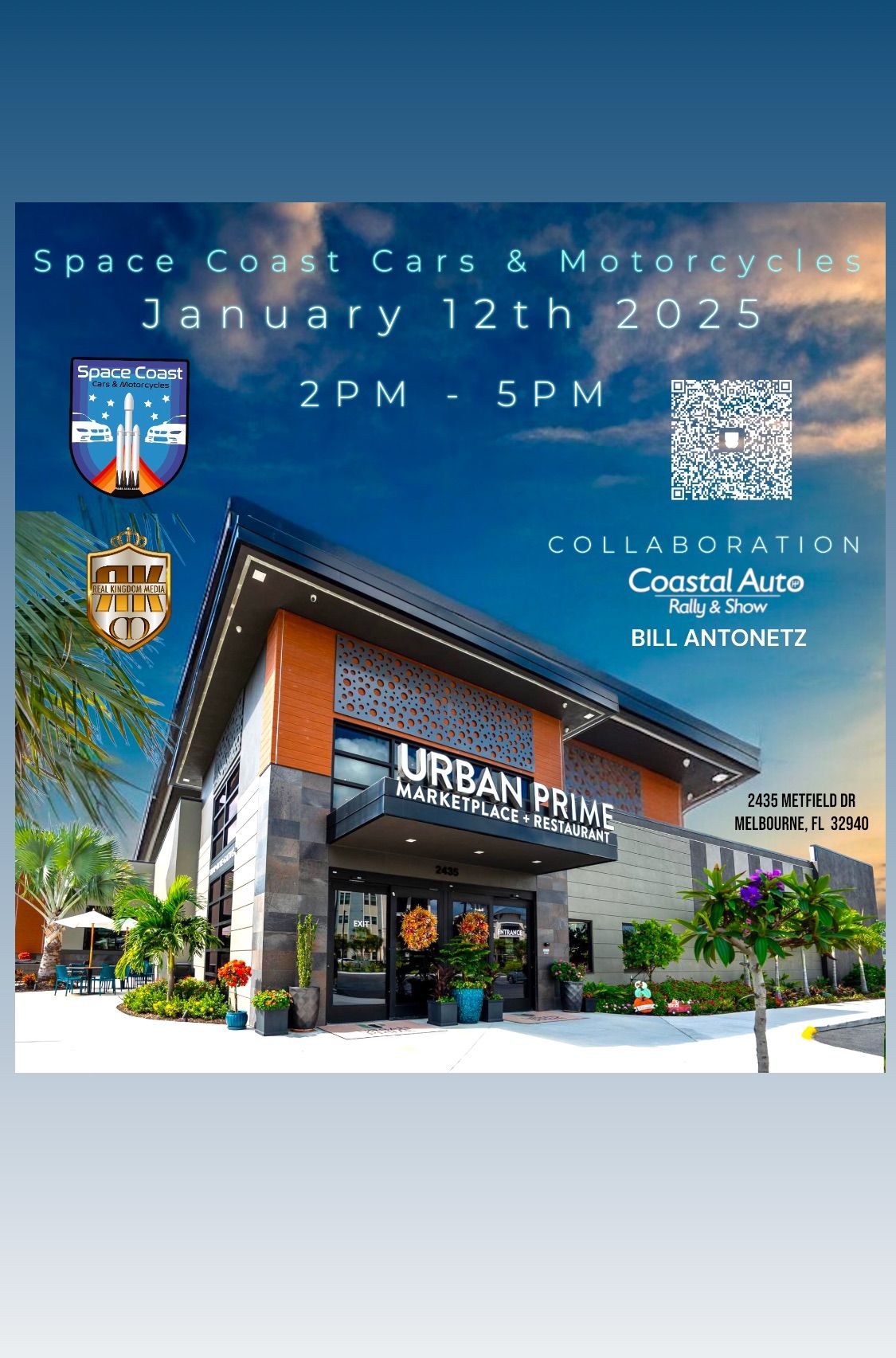 Urban Prime and Space Coast Cars and Motorcycles Collaborated with Coastal Auto Rally and Show