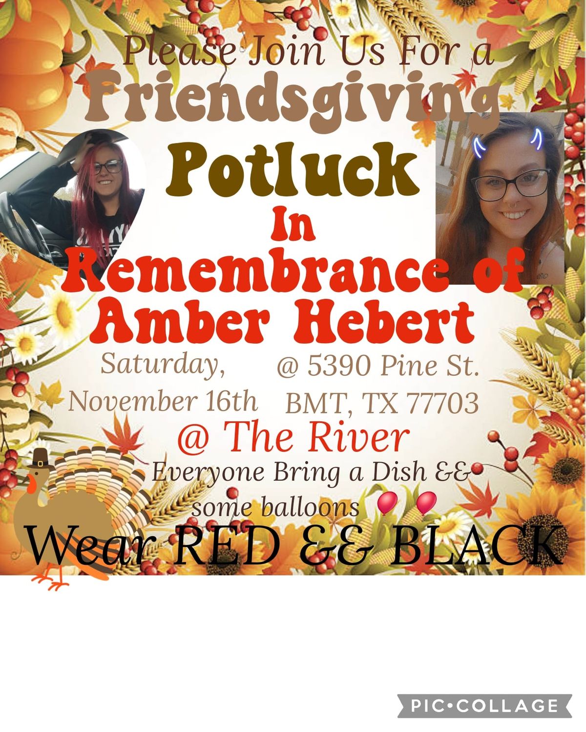 Friendsgiving Potluck In Remembrance Of Amber Hebert 