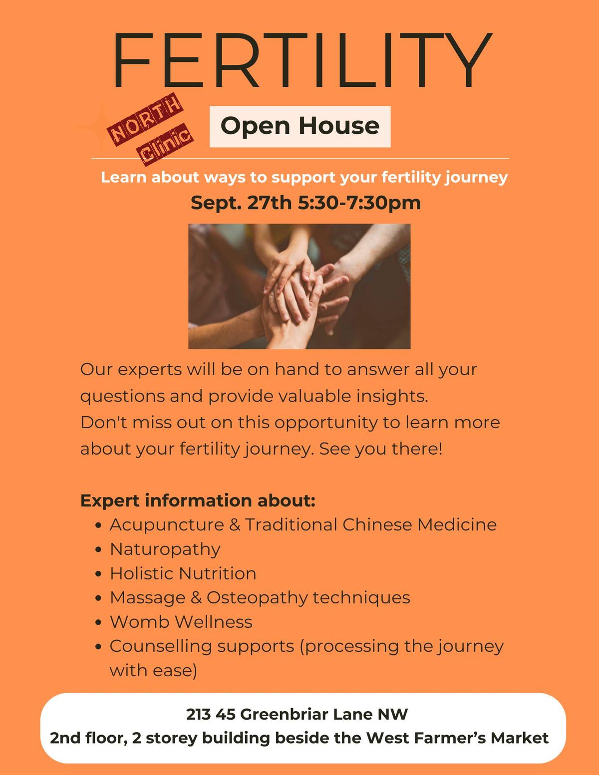 FERTILITY NORTH Clinic Open House