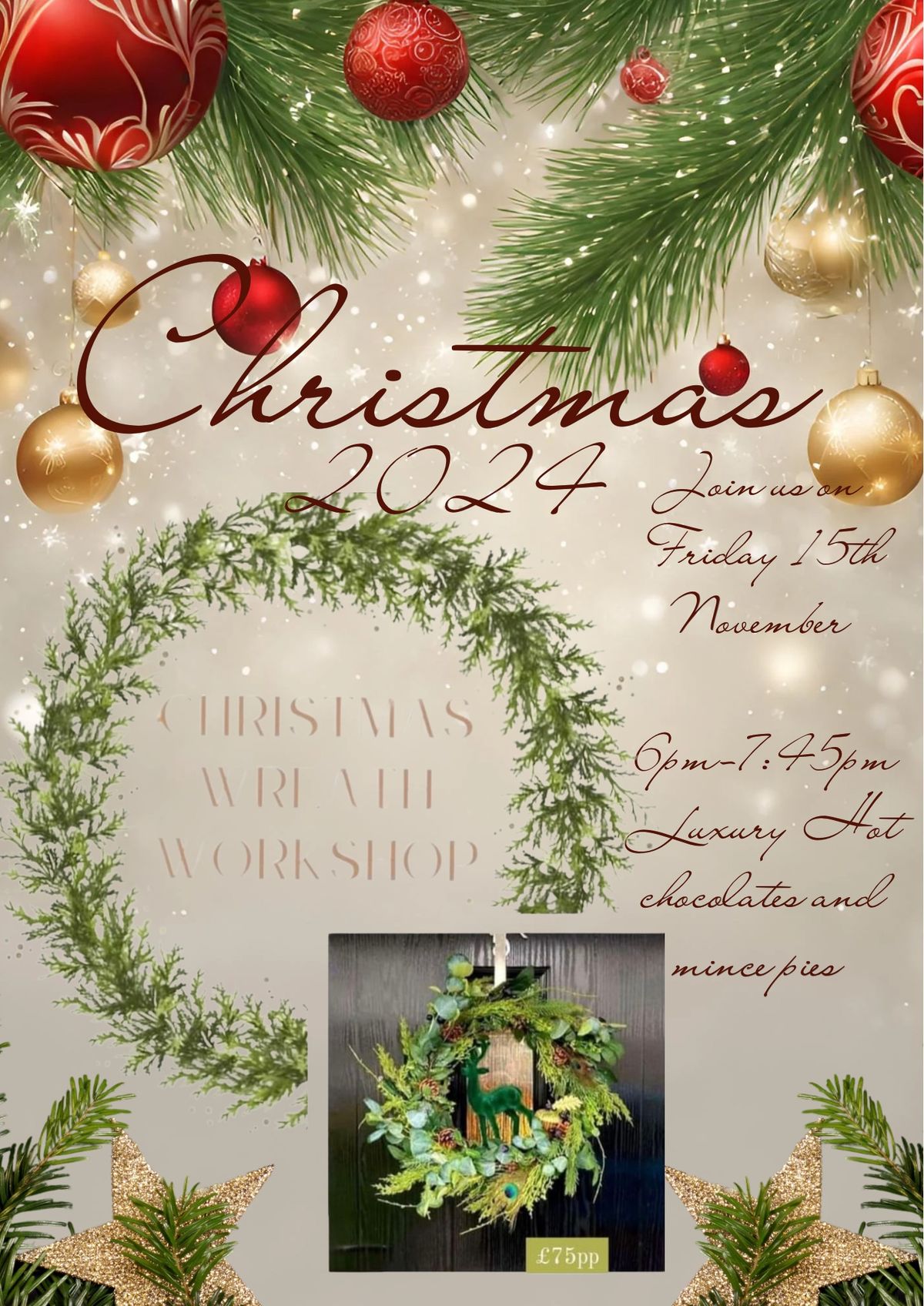 Christmas wreath workshop