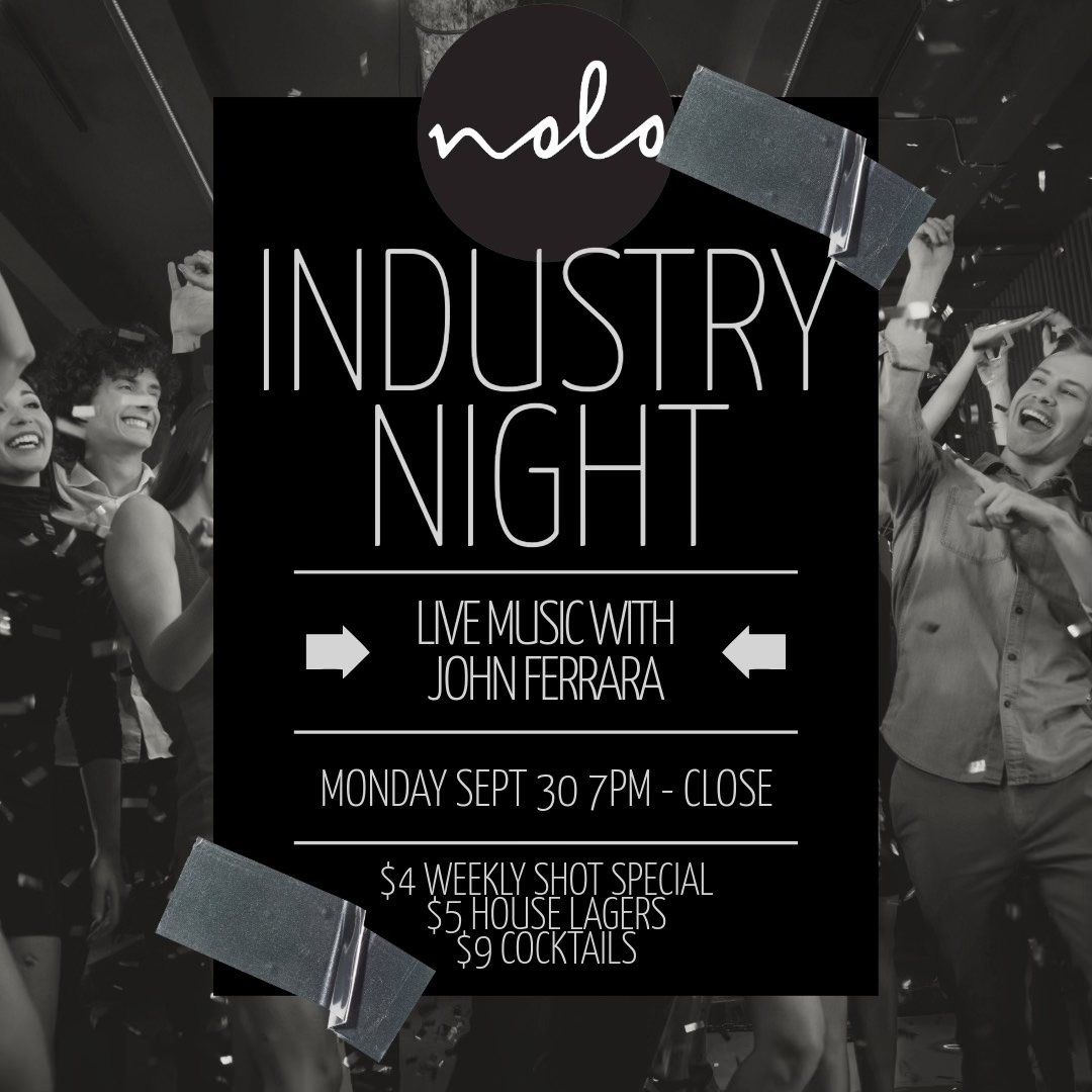 *FREE EVENT* Industry Night Ft John Ferrara (of Consider the Source & Mono Means one) Hoax Brewery 