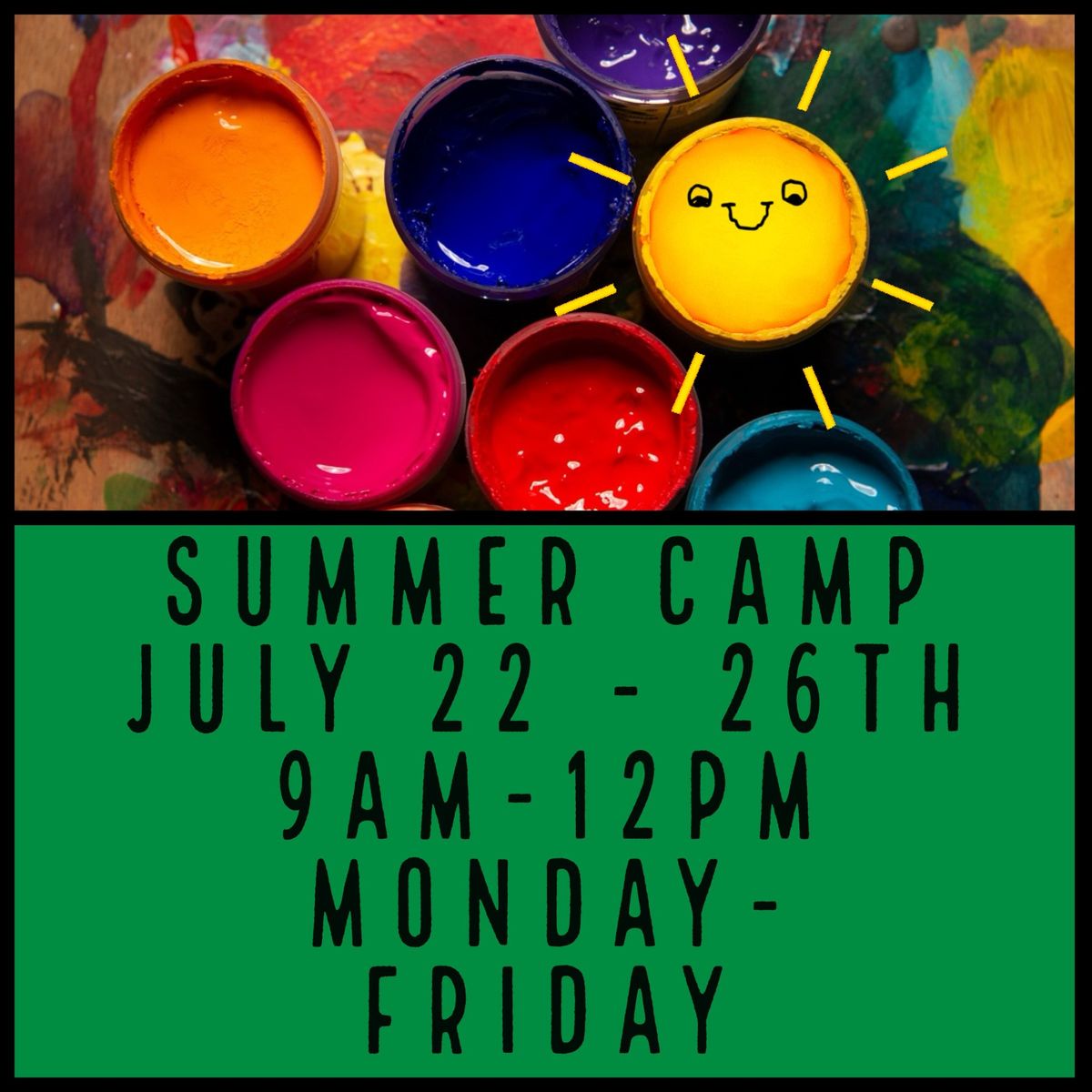Summer Camp July 22-26, 9am-12pm Monday-Friday @ Enchanted Pottery Studios