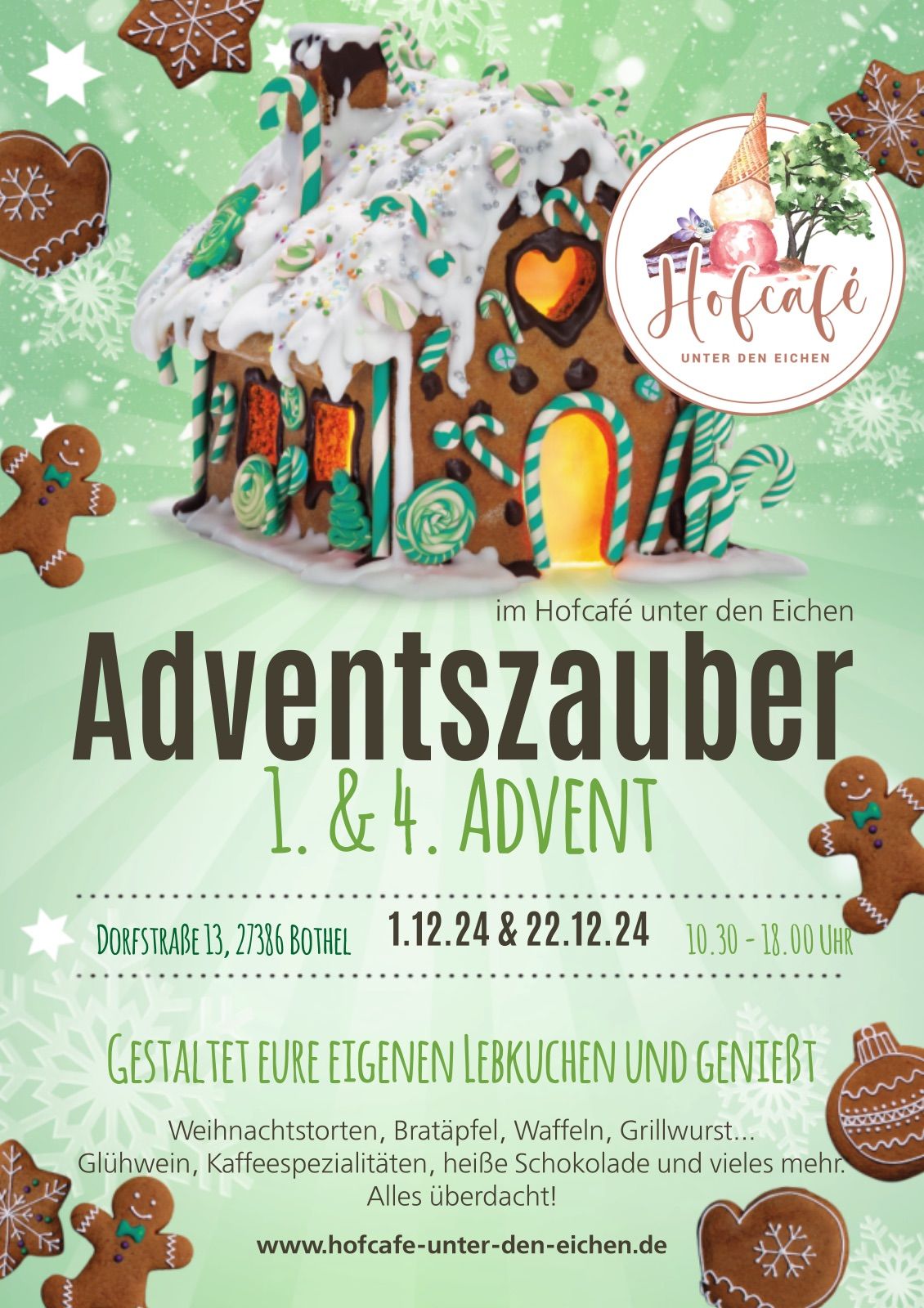 Adventszauber 4. Advent Hofcaf\u00e9 unter den Eichen in Bothel