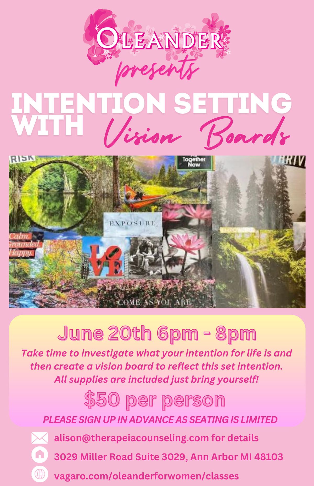 Intention Setting with Vision Boards