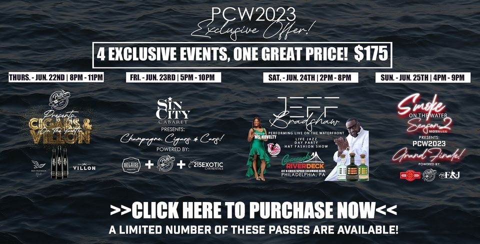 THE PCW2023 WEEKEND PASS | POWERED BY: Philly Cigar Week