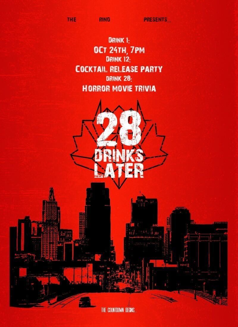 28 Drinks Later: Horror Movie Trivia + Fall Cocktail Menu Launch Party