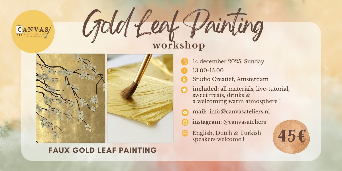 Gold Leaf Painting Worskhop