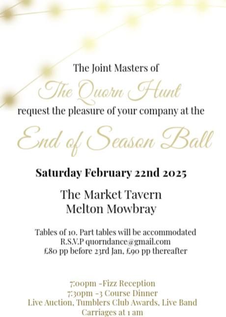 Quorn Hunt Ball