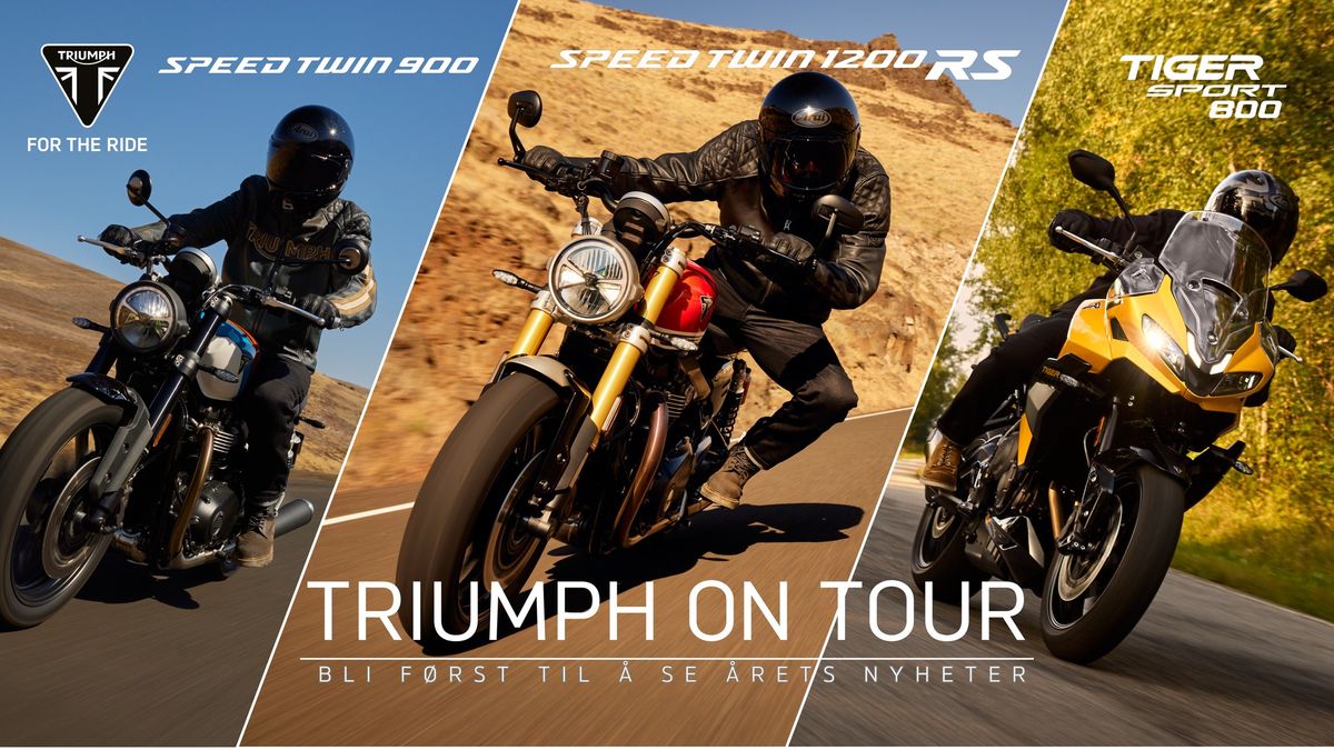 TRIUMPH ON TOUR  2025 kommer til Team MC Bergen