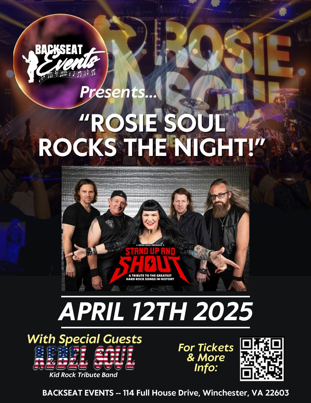 Rosie Soul Rocks the Night with special guests Rebel Soul!