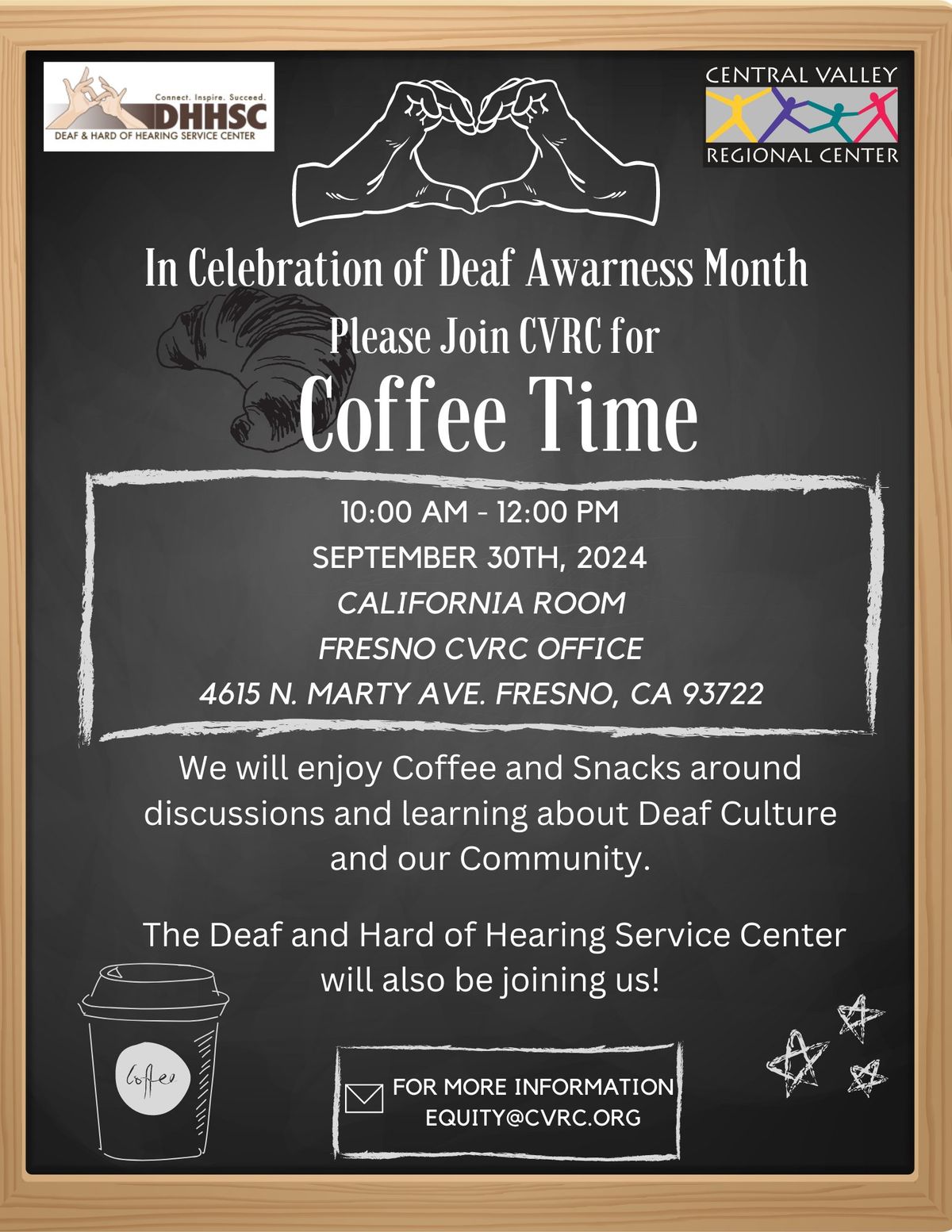 Coffee Time for Deaf and Hard of Hearing Community