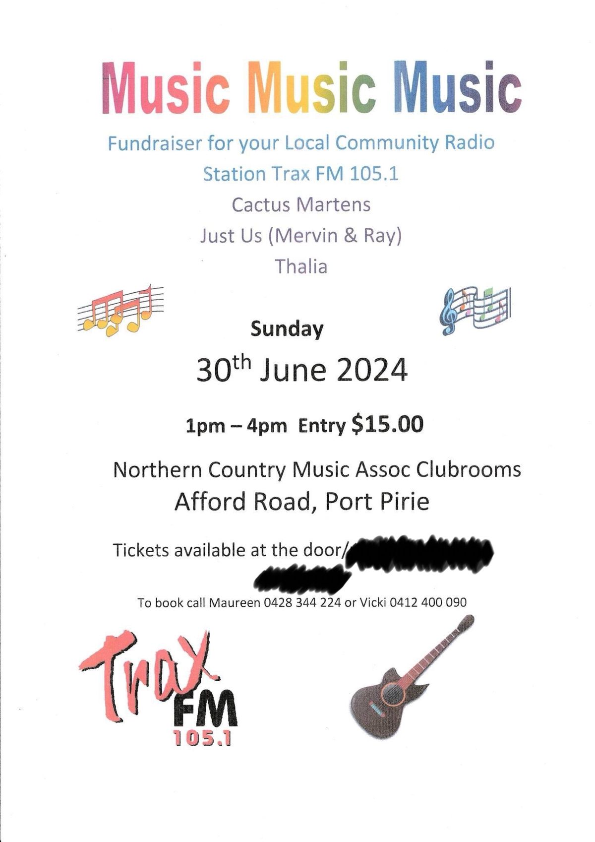 Country Music Fundraiser for Trax