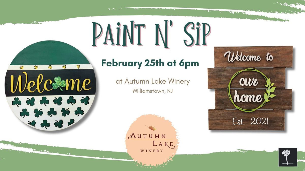 Paint N Sip at Autumn Lake Winery!