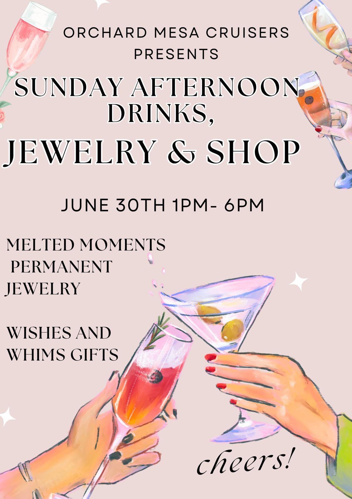 Drinks, Jewelry & Shop @ Orchard Mesa Cruisers