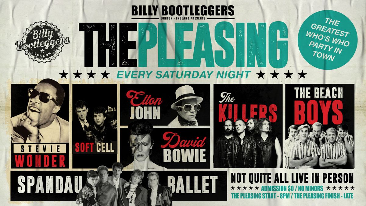 THE PLEASING - EVERY SATURDAY NIGHT @ BILLY'S