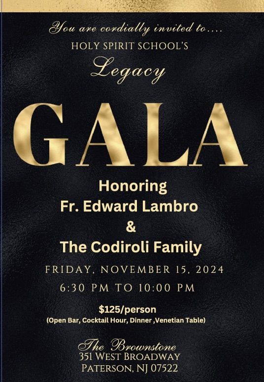 Holy Spirit School Legacy Gala