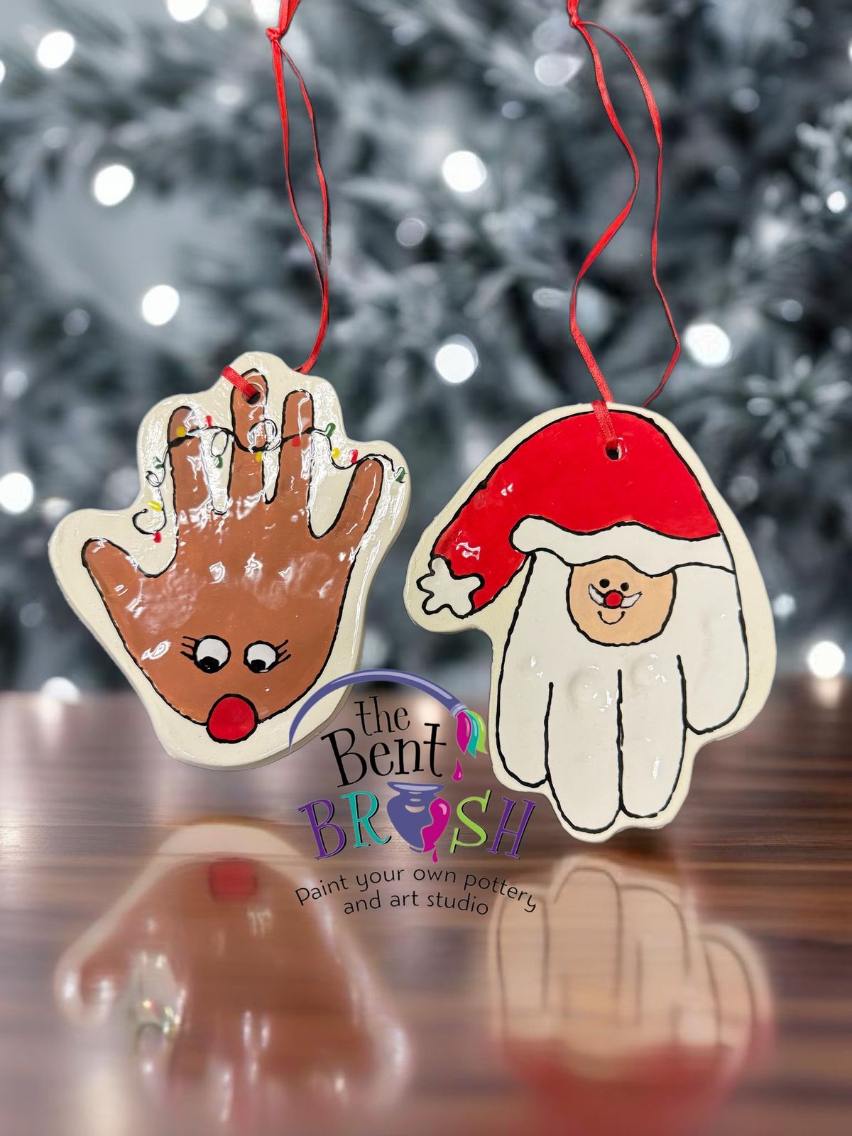 Christmas Handprint Ornaments