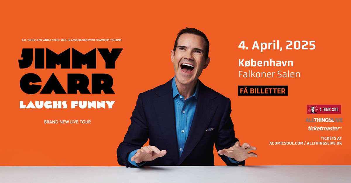 Venteliste! Jimmy Carr \/\/ Falkoner Salen \/\/ 4. april