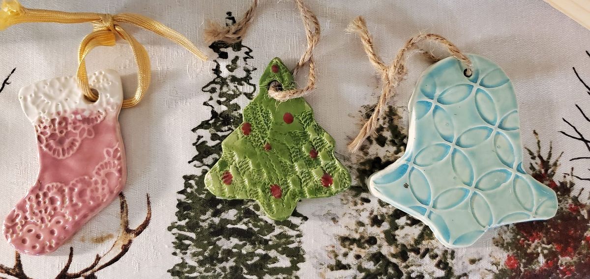 Pottery Christmas Ornaments