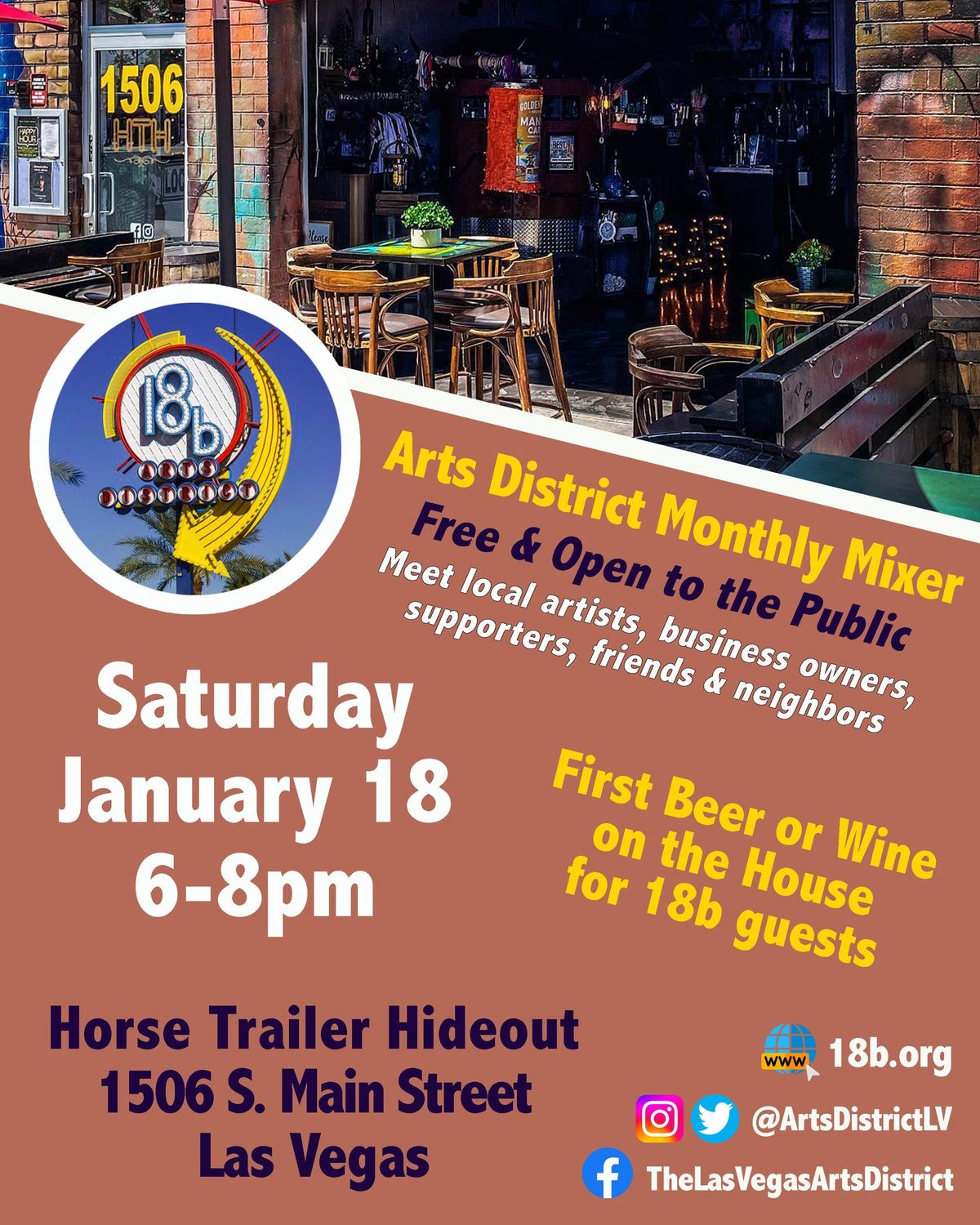 January 18 Arts District Mixer