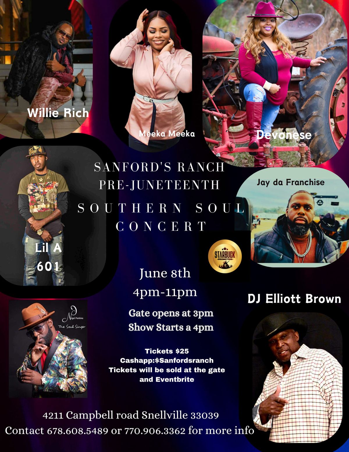 Pre-Juneteenth Sanford's Ranch Southern Soul Concert