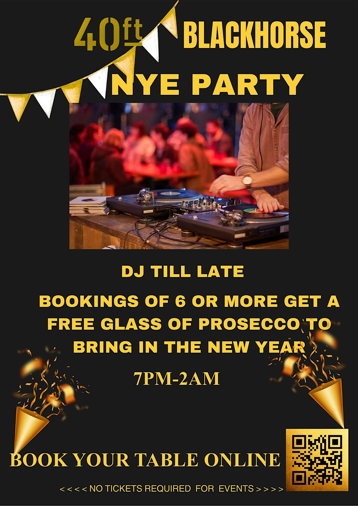 40ft NYE party Blackhorse Road