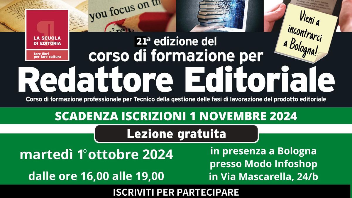 LEZIONE GRATUITA - In presenza a Bologna