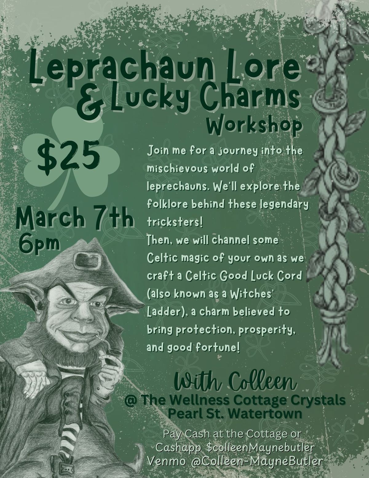 Leprechaun lore & Lucky charm\u2019s workshop 