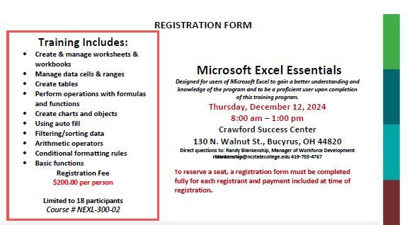 Microsoft Excel Essentials Training