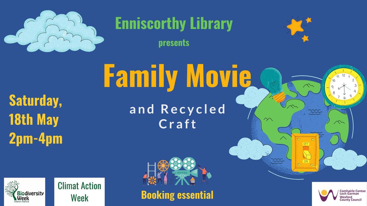Family Movie and recyled craft