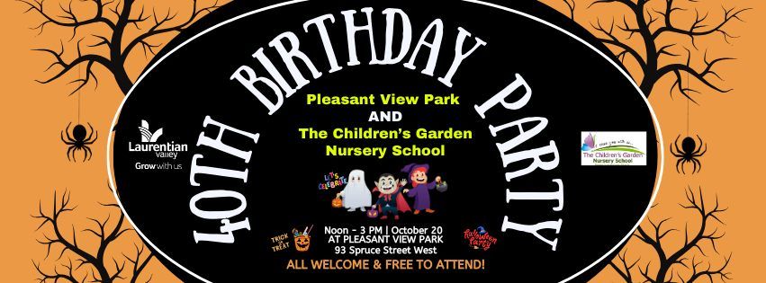 Celebrating 40 Years of Pleasant View Park and The Children's Garden Nursery School