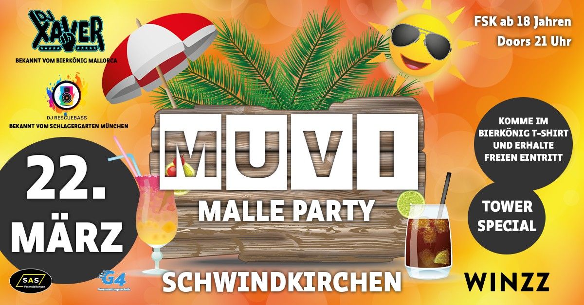 Malle Party im MUVI 