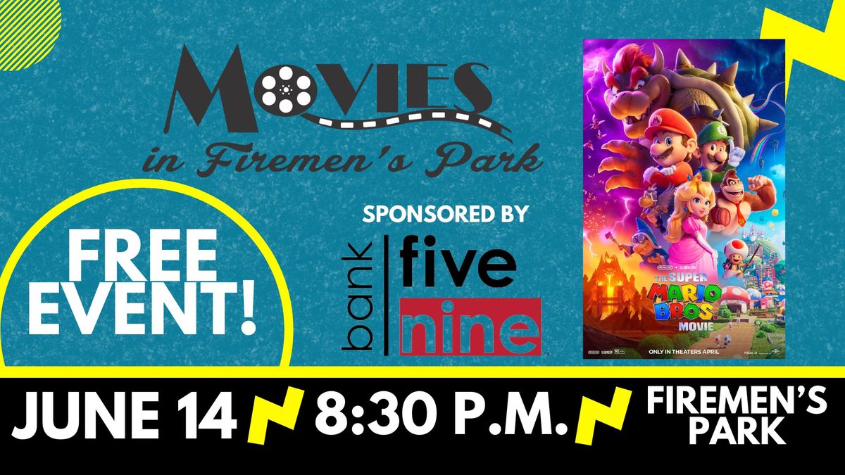 Movies In Firemen's Park - The Super Mario Bros Movie