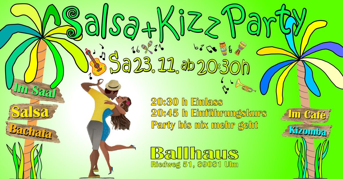 Super Salsa & Kizz Party auf 2 Floors im Ballhaus Ulm