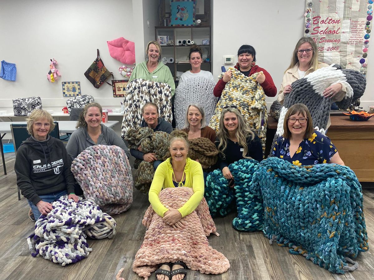 Chunky Blanket Hand Knitting Class