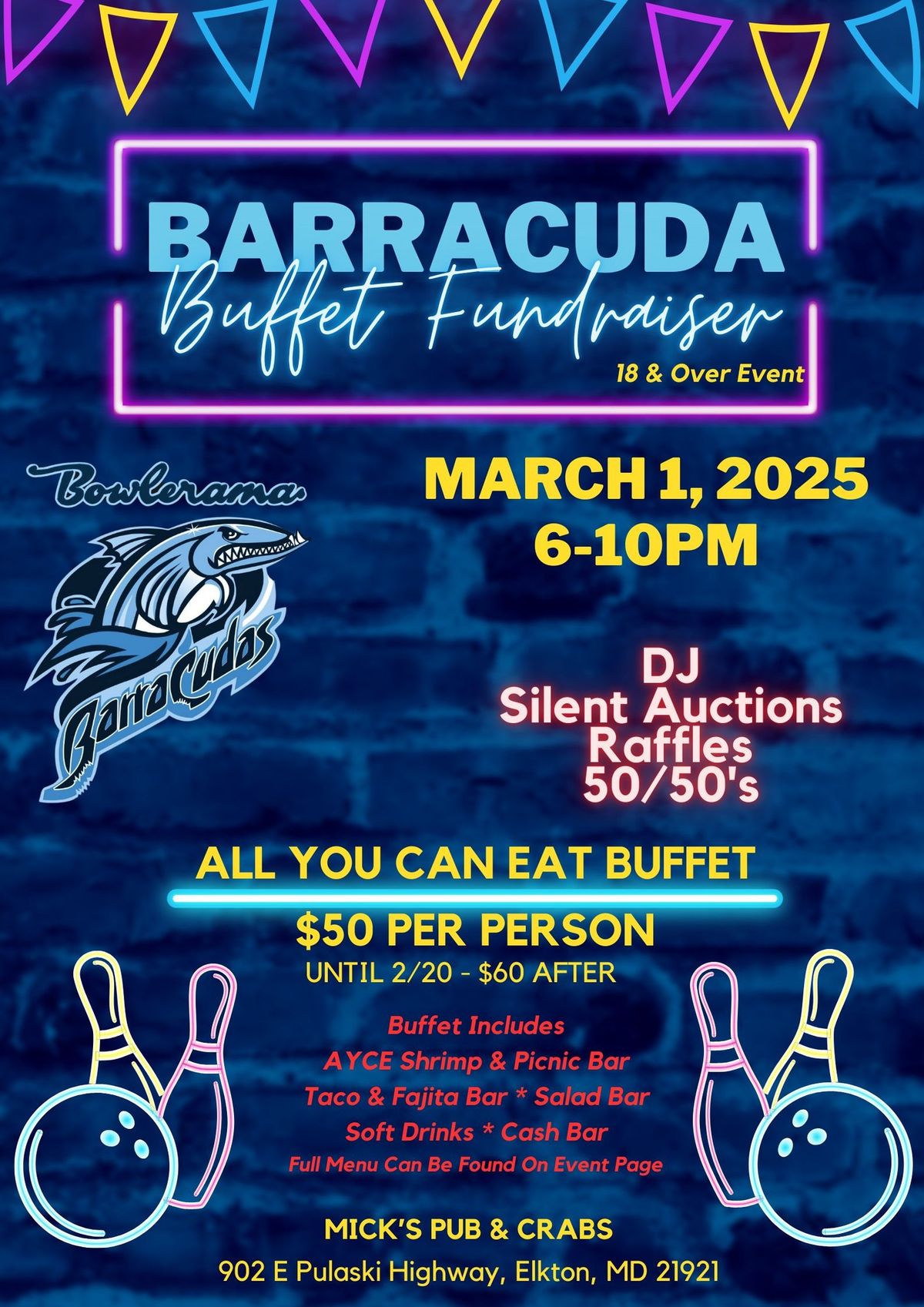 Barrauda AYCE Fundraiser 