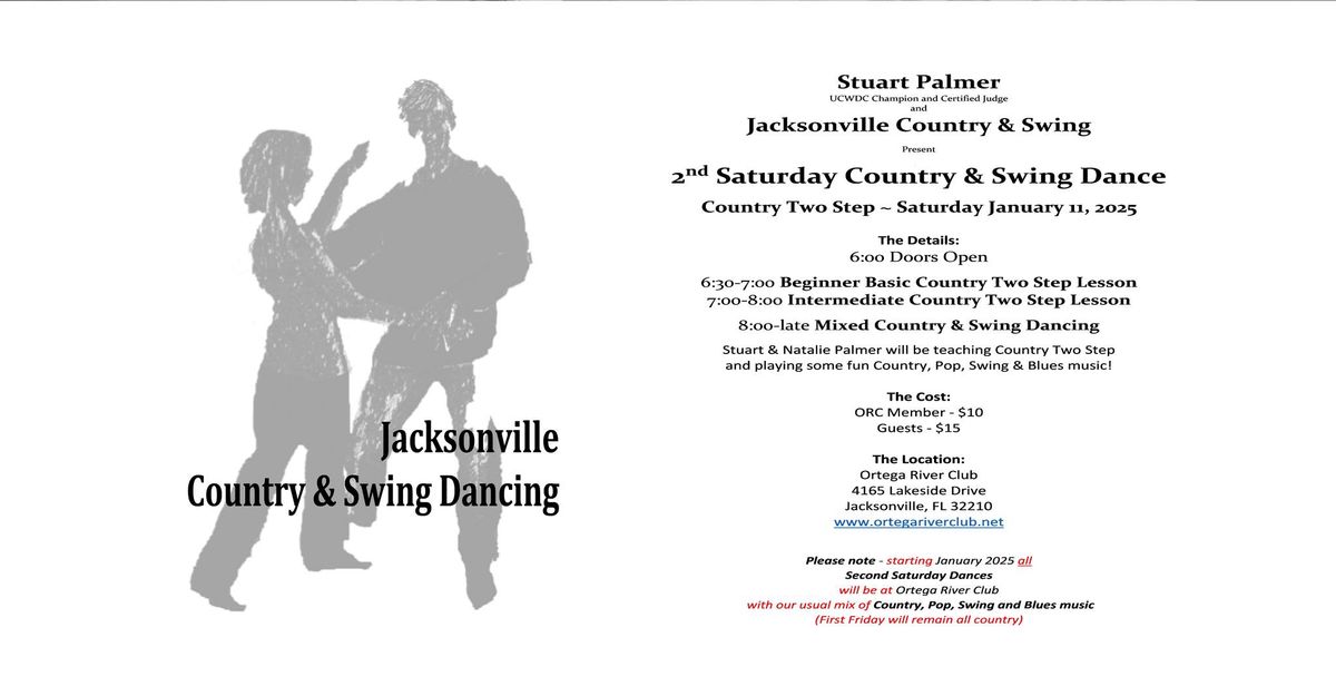 January Second Saturday Country & Swing Dance