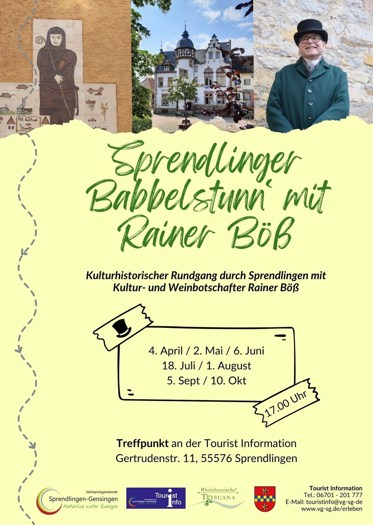 Sprendlinger Babbelstunn' mit Rainer B\u00f6\u00df \u2013  Kulturhistorischer Rundgang Sprendlingen