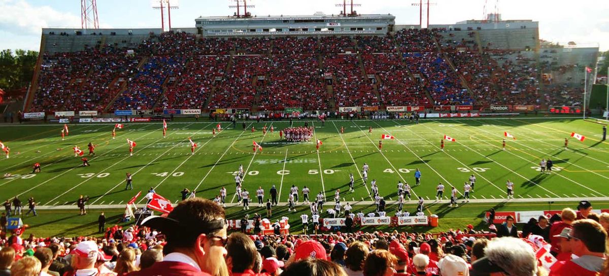 Parking Calgary Stampeders at Hamilton Tiger-Cats