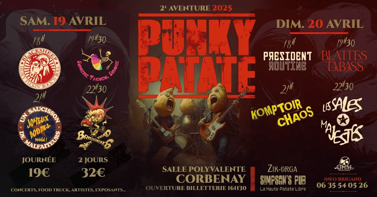 2 ieme aventure du Wk Punky'Patate\/19&20 Avril 2025\/ Corbenay 