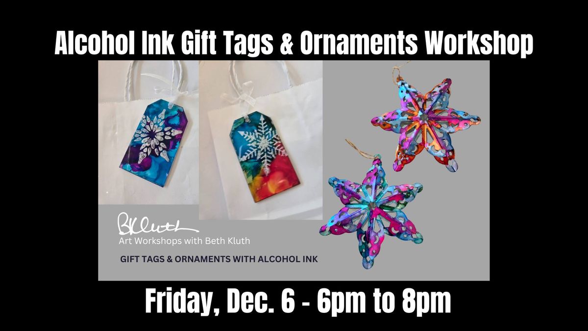 DIY Workshop - Inked Tags & Ornaments