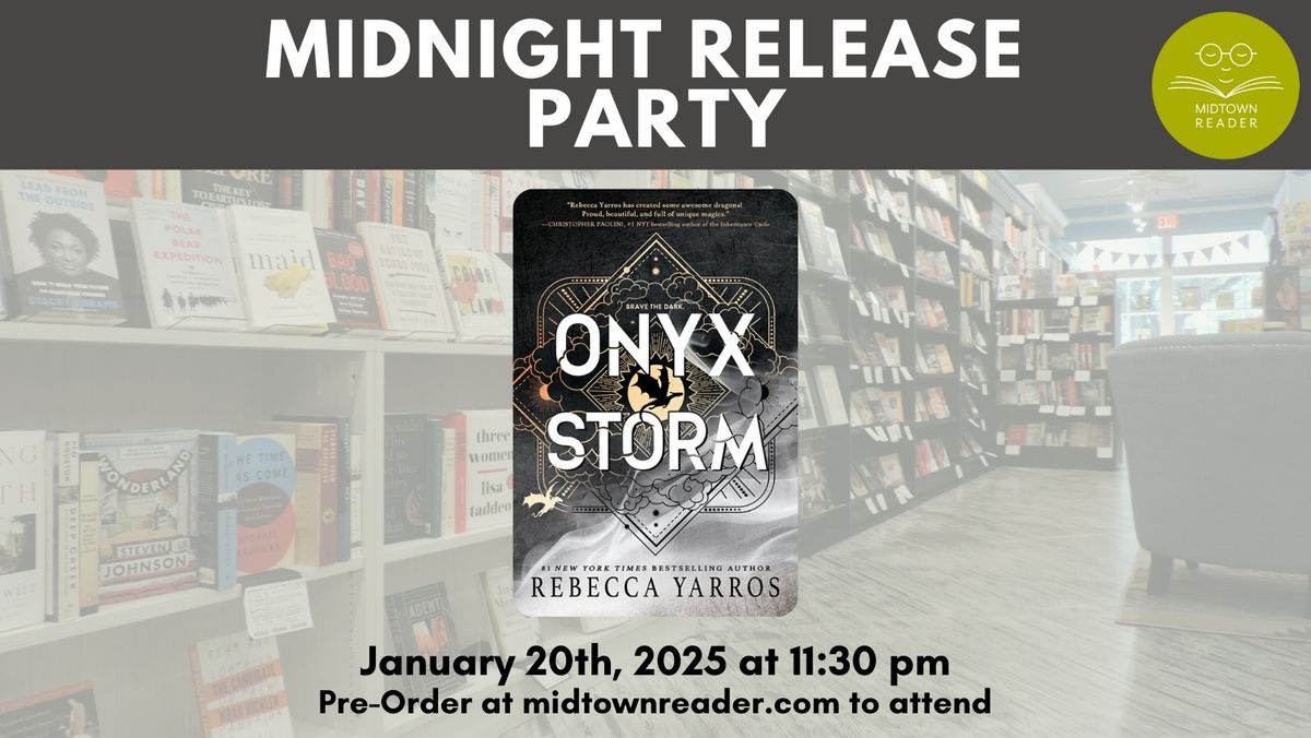 Onyx Storm Midnight Release Party