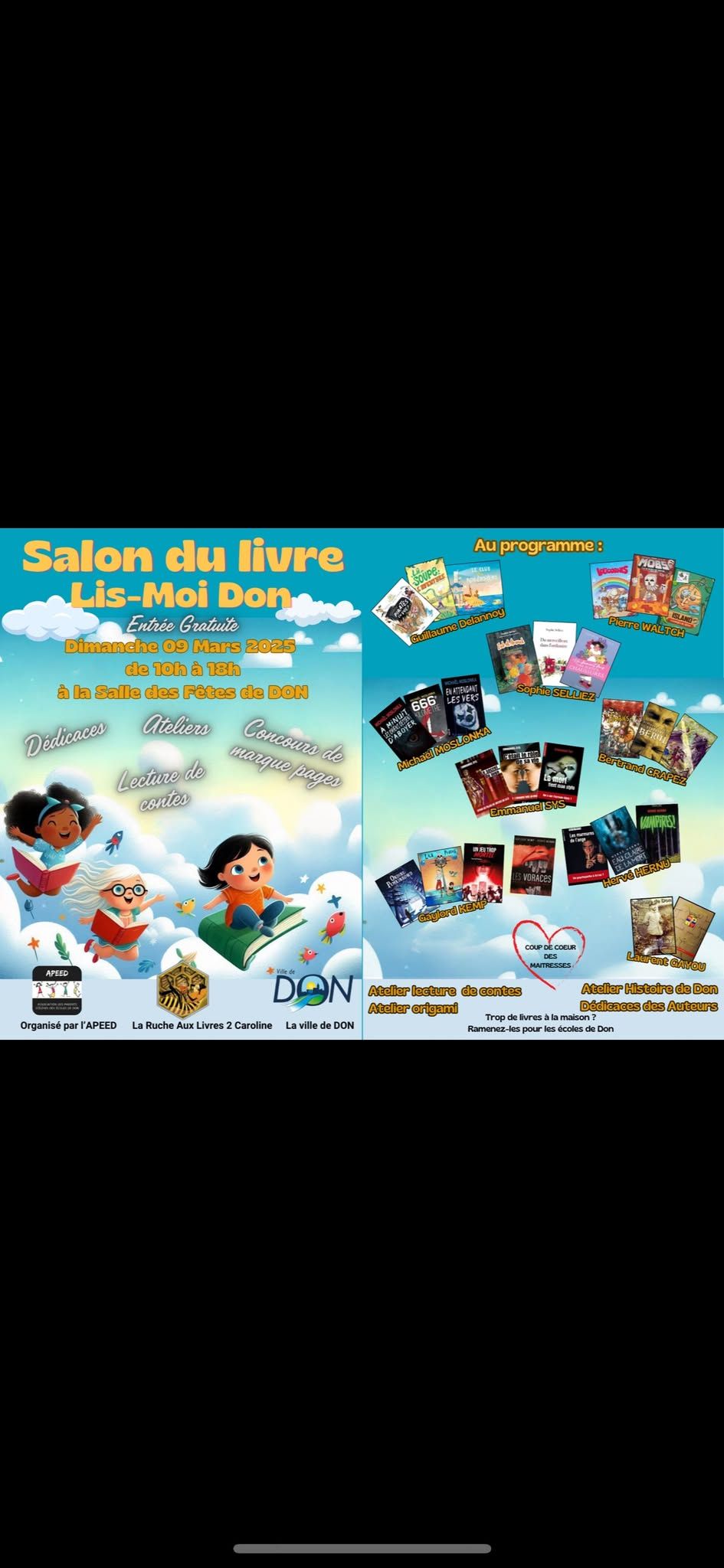 Salon du livre lis-moi Don 2025