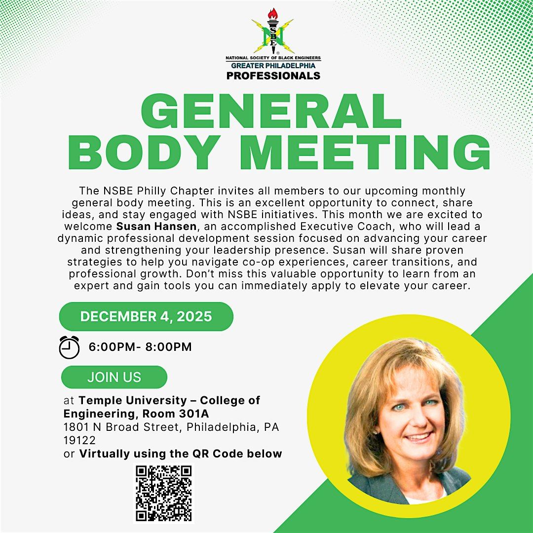 NSBE Philadelphia: December General Body Meeting