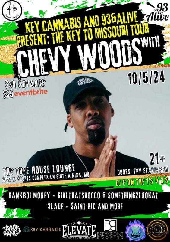 The Key to Missouri Tour $aint Ric Live|Chevy Woods @ The Tree House Lounge Nixa,MO