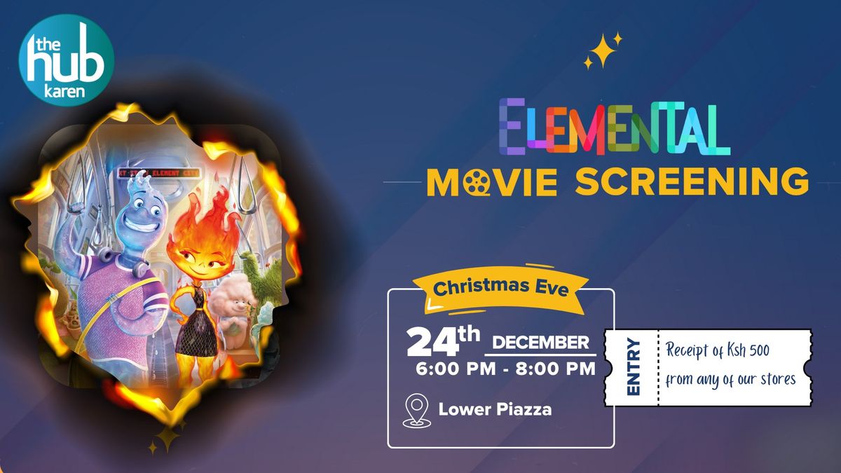 Christmas Eve Elemental Movie Screening