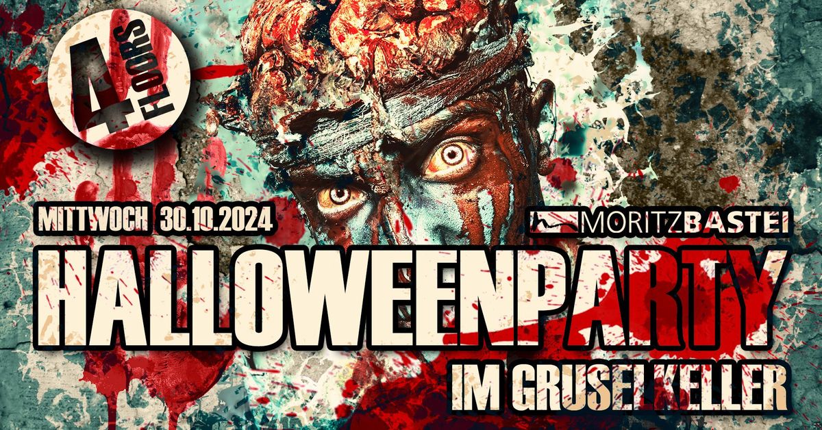 Die gro\u00dfe Halloweenparty im Gruselkeller Moritzbastei auf 4 Floors!