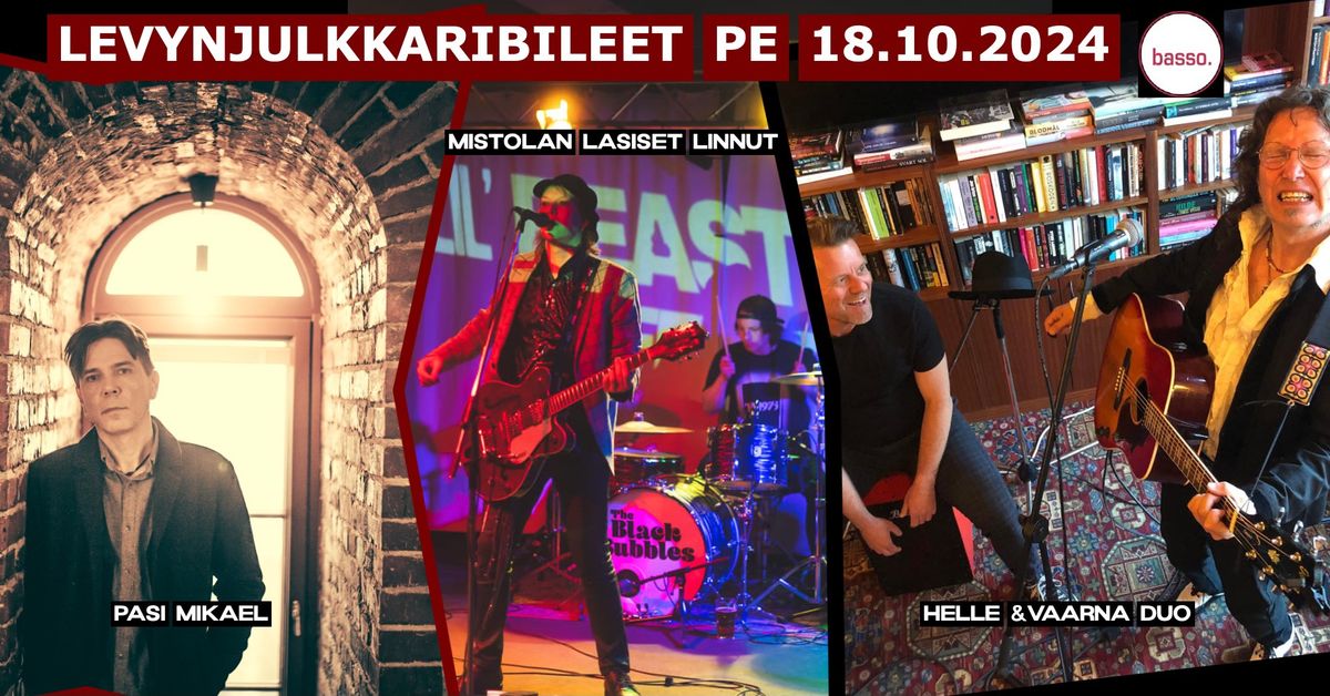 Levynjulkkaribileet pe 18.10.2024 @ Ravintola Basso