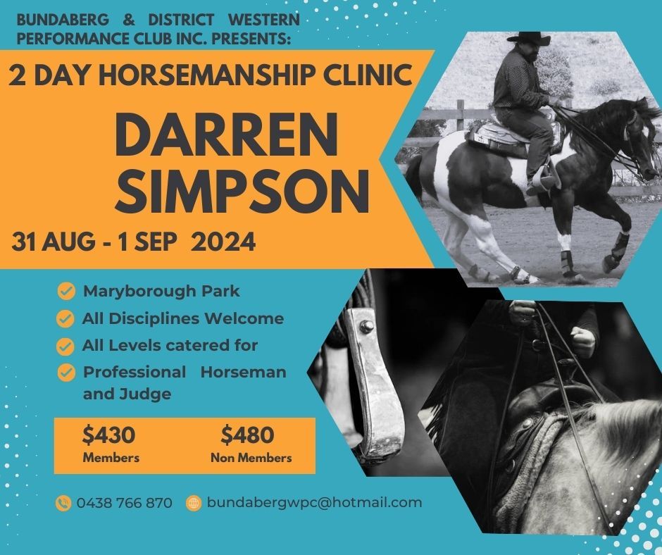 2 Day Horsemanship Clinic with Darren Simpson
