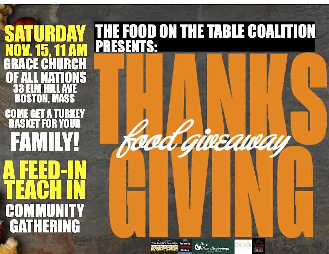 FREE TURKEY GIVE AWAY! Join us for a Thanksgiving Food Drive.
